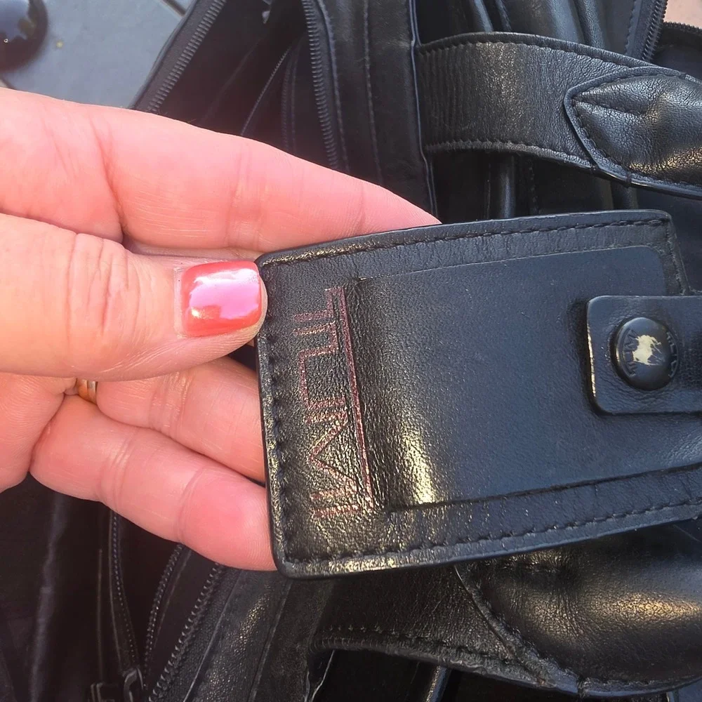 Tumi alpha leather